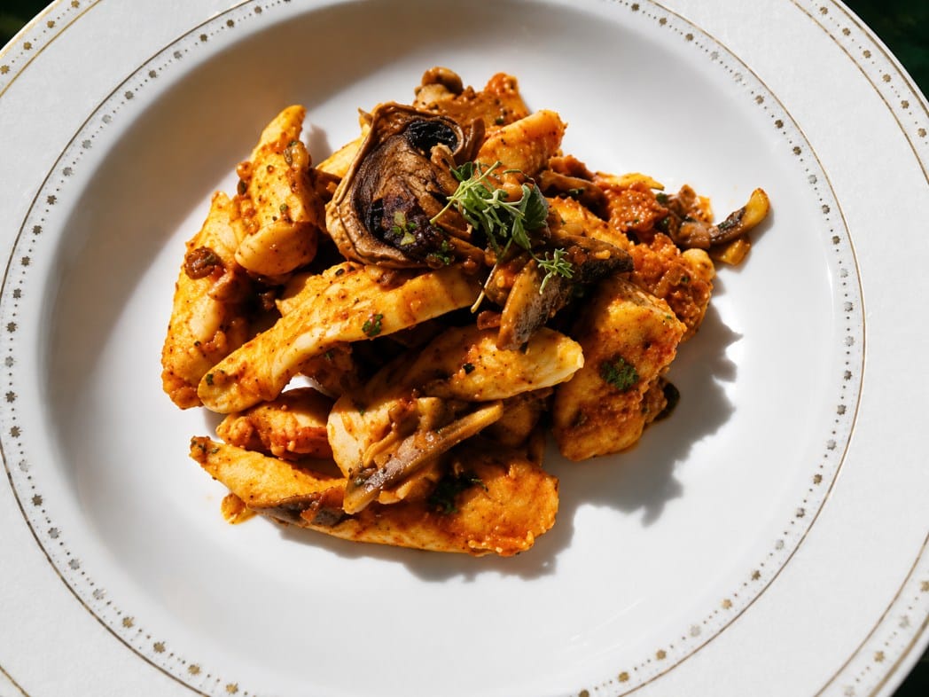 vistienos-pirsteliai-su-pomidoru-pasta-ir-grybais