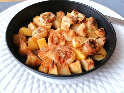 karsto-oro-gruzdintuveje-kepti-vaisiai-su-mieliu-dribsniais