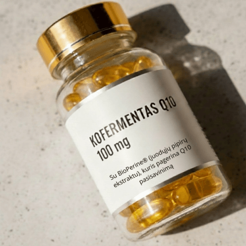 Kofermentas Q10 100 mg – su BioPerine