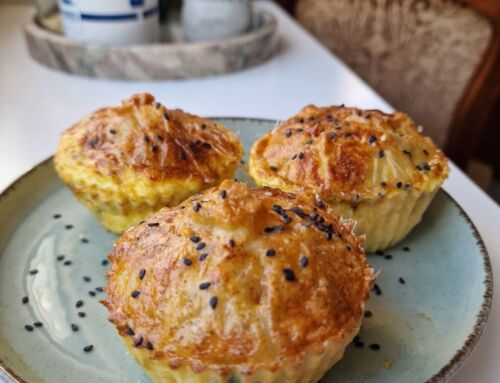 Omletas kitaip: keksiukai ryžių popieriuje