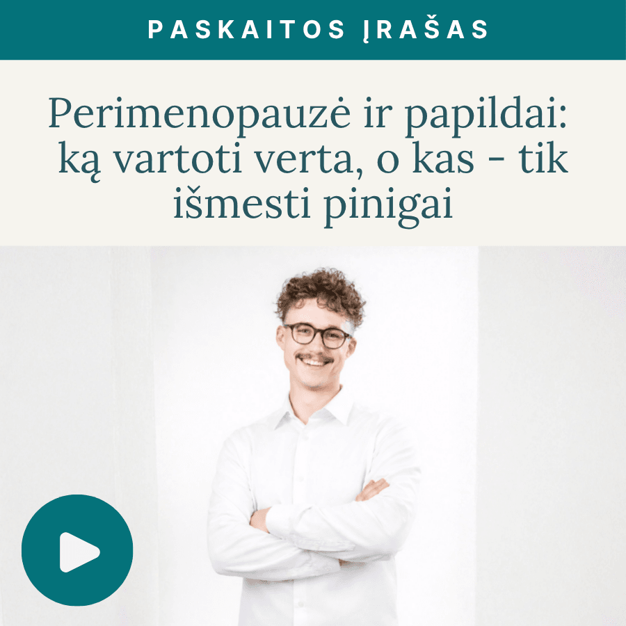 Perimenopauzė ir papildai: ką vartoti verta, o kas - tik išmesti pinigai. Vaizdo įrašas