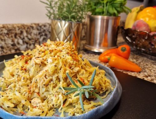 Troškintas kopūstas su kmynais, ciberžole ir kiaušiniais – 30 g baltymų vakarienė