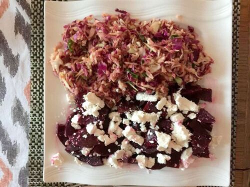 Keptas burokėlis su feta sūriu
